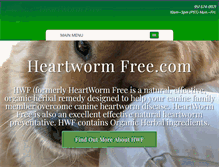 Tablet Screenshot of heartwormfree.com